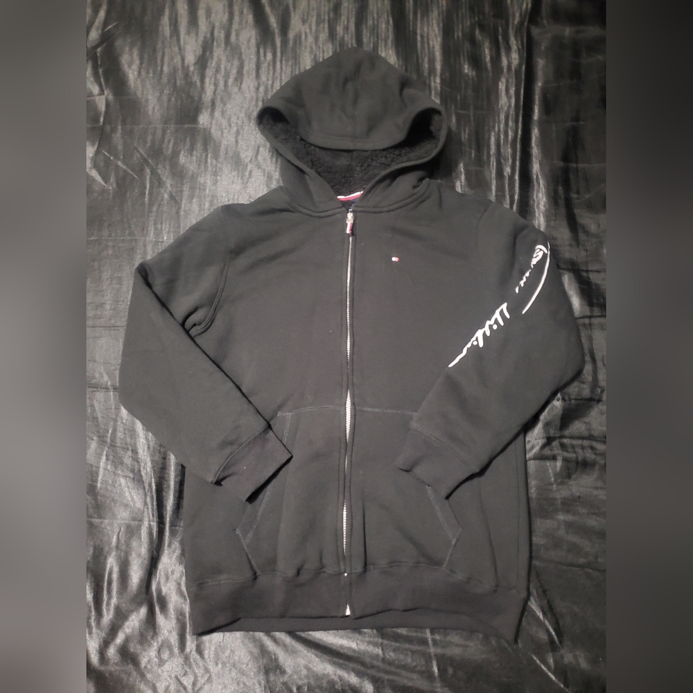 Tommy Hilfiger Fleece Jacket, Black, Youth XL (18-20)